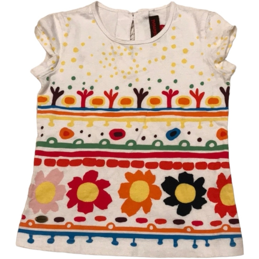 Catimini bundle. 2 cotton colorful floral girls short sleeve t-Shirt. Sz…